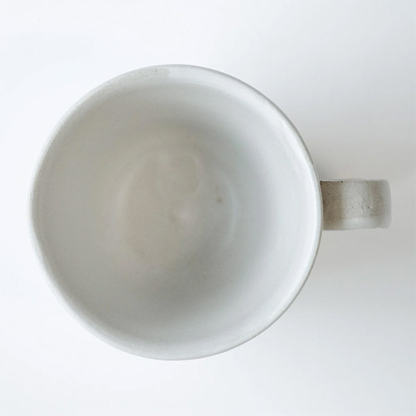 生涯を添い遂げるマグ 笠間焼 しのぎレギュラーホワイトマット BROTO PROJECT（ブロットプロジェクト）