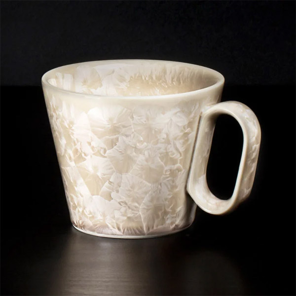 生涯を添い遂げるマグ 京焼 花結晶ベージュ BROTO PROJECT（ブロットプロジェクト）