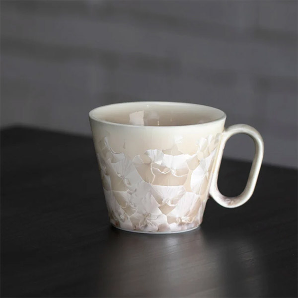 生涯を添い遂げるマグ 京焼 花結晶ベージュ BROTO PROJECT（ブロットプロジェクト）