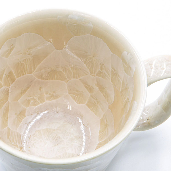 生涯を添い遂げるマグ 京焼 花結晶ベージュ BROTO PROJECT（ブロットプロジェクト）