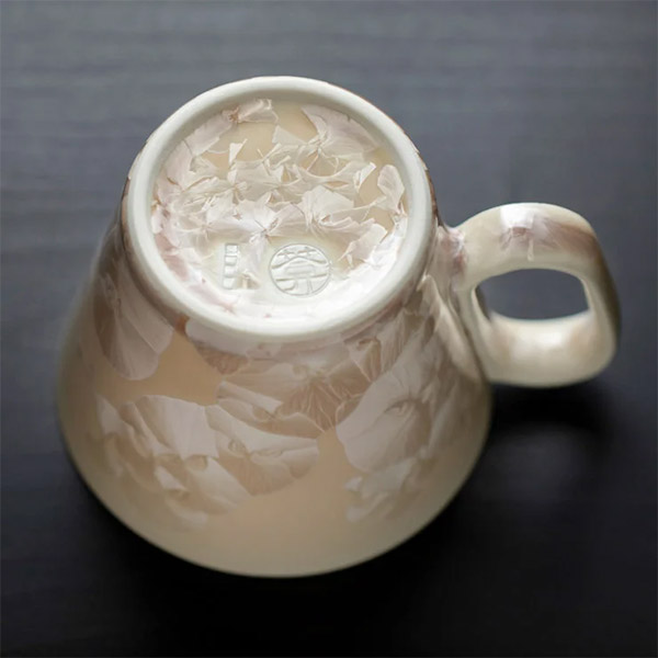 生涯を添い遂げるマグ 京焼 花結晶ベージュ BROTO PROJECT（ブロットプロジェクト）