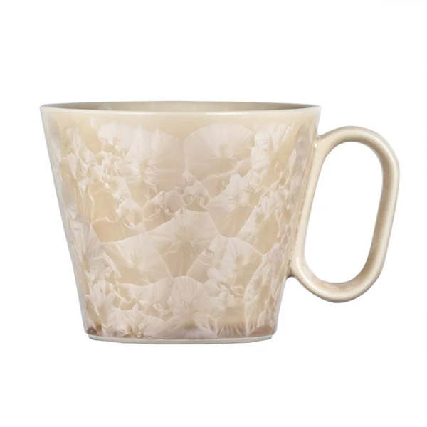 生涯を添い遂げるマグ 京焼 花結晶ベージュ BROTO PROJECT（ブロットプロジェクト）