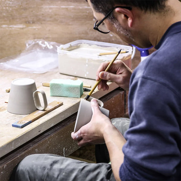 生涯を添い遂げるマグ 京焼 花結晶ベージュ BROTO PROJECT（ブロットプロジェクト）