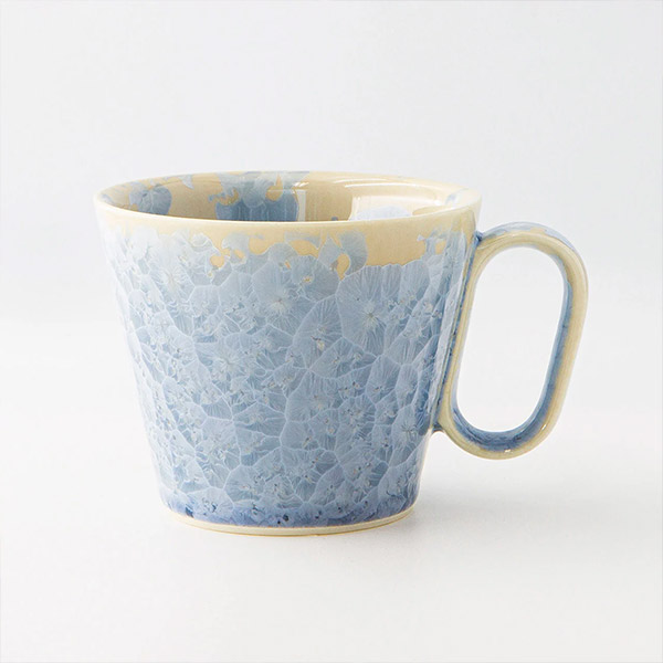 生涯を添い遂げるマグ 京焼 花結晶銀藤