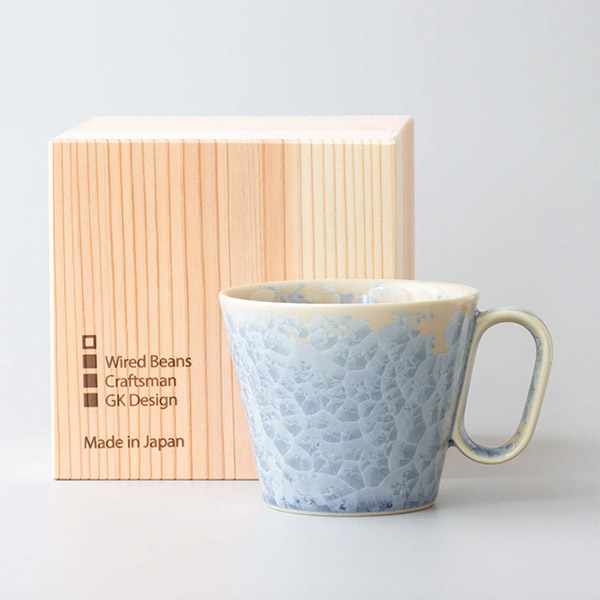 生涯を添い遂げるマグ 京焼 花結晶銀藤 BROTO PROJECT（ブロットプロジェクト）