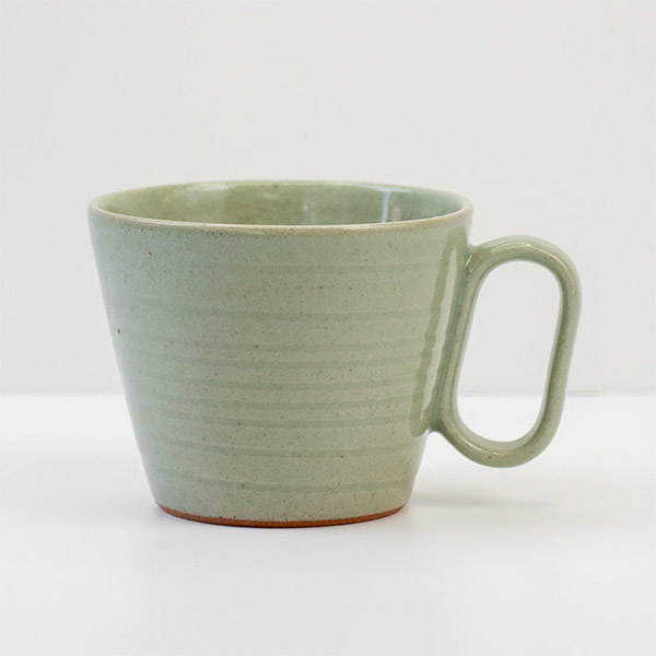 生涯を添い遂げるマグ 雄勝青瓷 セージグリーン