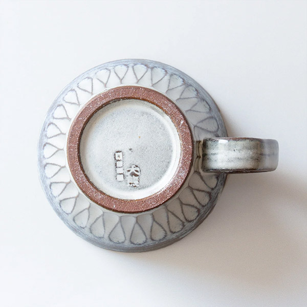 生涯を添い遂げるマグ 丹波焼 しのぎブルー BROTO PROJECT（ブロットプロジェクト）