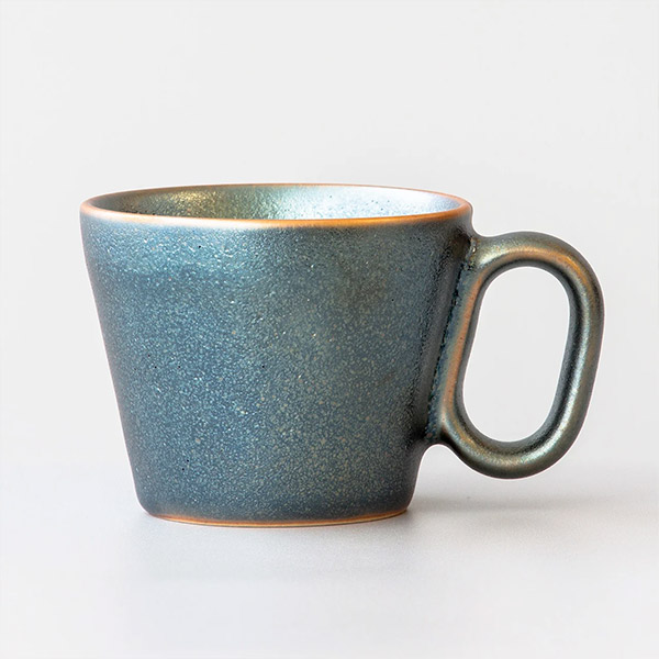 生涯を添い遂げるマグ 信楽焼 銀天目