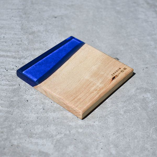 レジンコースター ブルークリア×栃 BROTO PROJECT（ブロットプロジェクト）