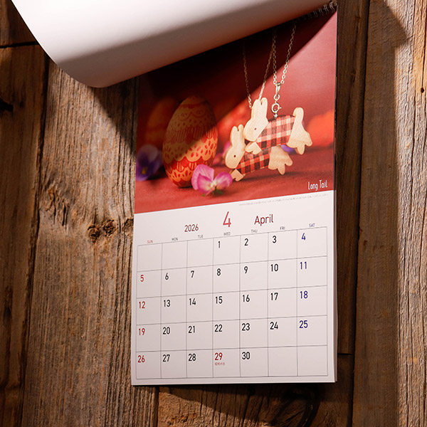 LongTail 寄木の動物さんカレンダー2026 BROTO PROJECT（ブロットプロジェクト）