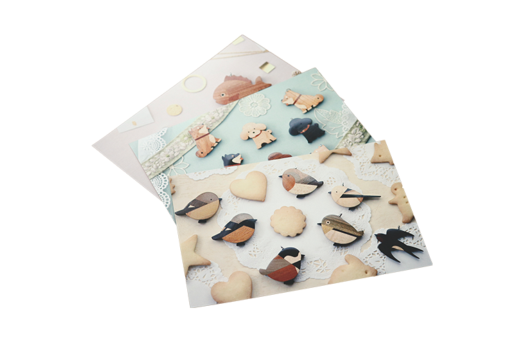 Long Tail  ポストカード3枚セット【鳥犬鯛】